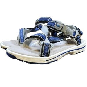 Teva Hiking Sport Sandals Men's Size 8 Women's 10 Blue Adjustable Water Shoes